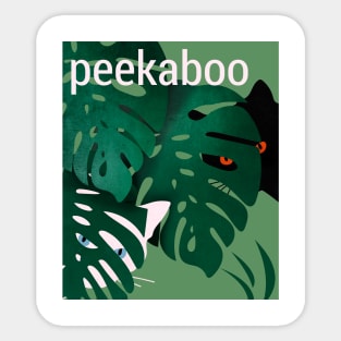 Peekaboo Cats Sticker